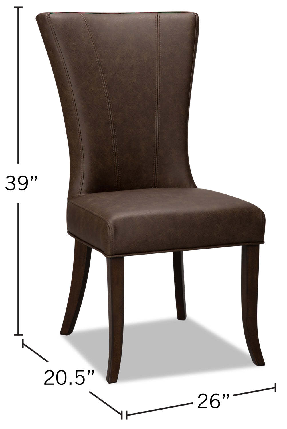 Bree Dining Chair, Set of 2 – Brown|Chaise de salle à manger Bree, ensemble de 2 – brune|BREECDSP