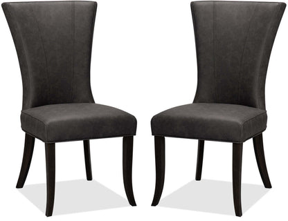Bree Dining Chair, Set of 2 – Grey|Chaise de salle à manger Bree, ensemble de 2 – grise|BREEGDSP