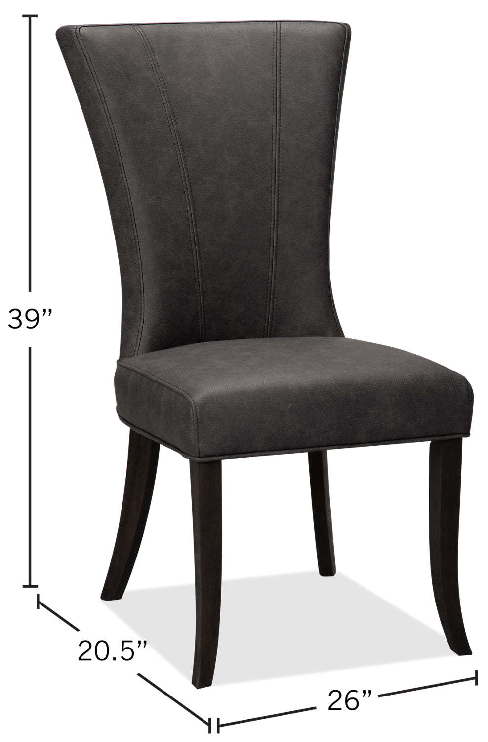 Bree Dining Chair, Set of 2 – Grey|Chaise de salle à manger Bree, ensemble de 2 – grise|BREEGDSP
