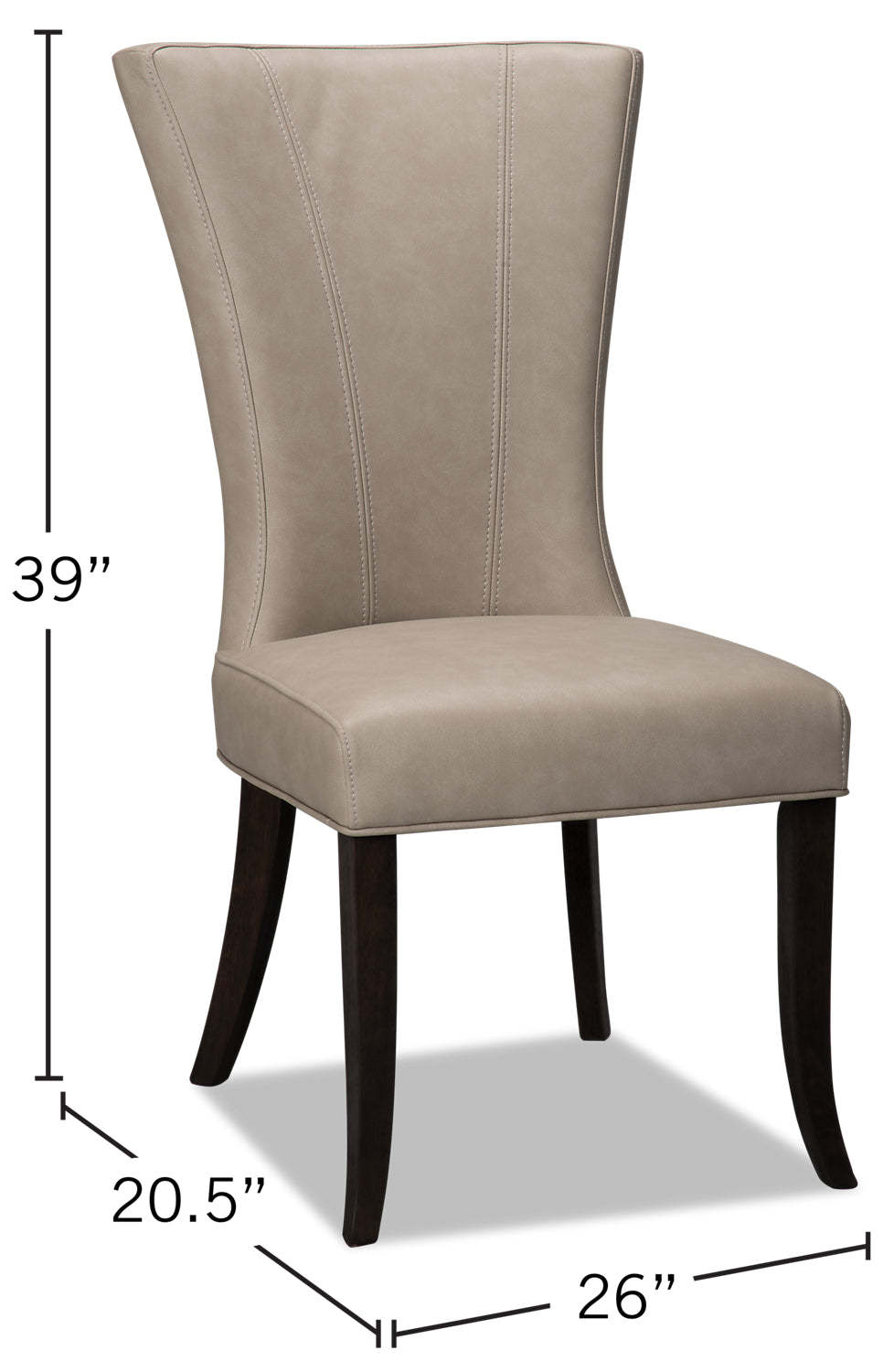 Bree Dining Chair, Set of 2 – Taupe|Chaise de salle à manger Bree, ensemble de 2 – taupe|BREETDSP