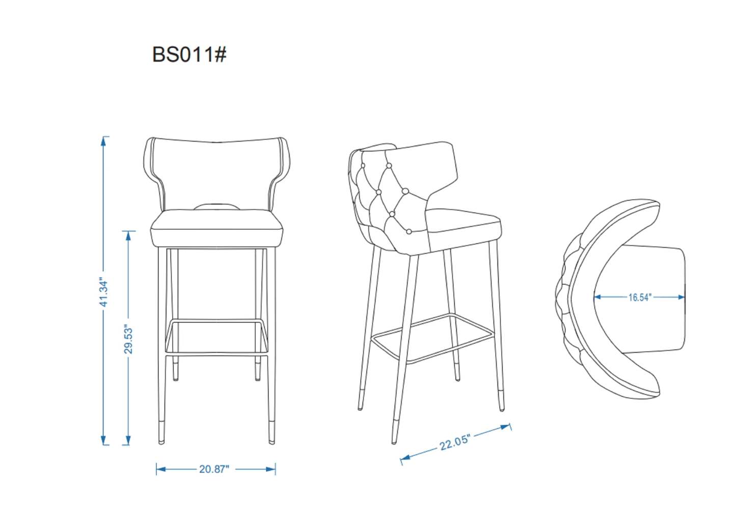 Manhattan Comfort Holguin 41.34 Wooden Barstool - Cream, Black &amp; Gold|Tabouret bar Holguin de Manhattan Comfort de 41,34 po en bois - crème, noir et doré