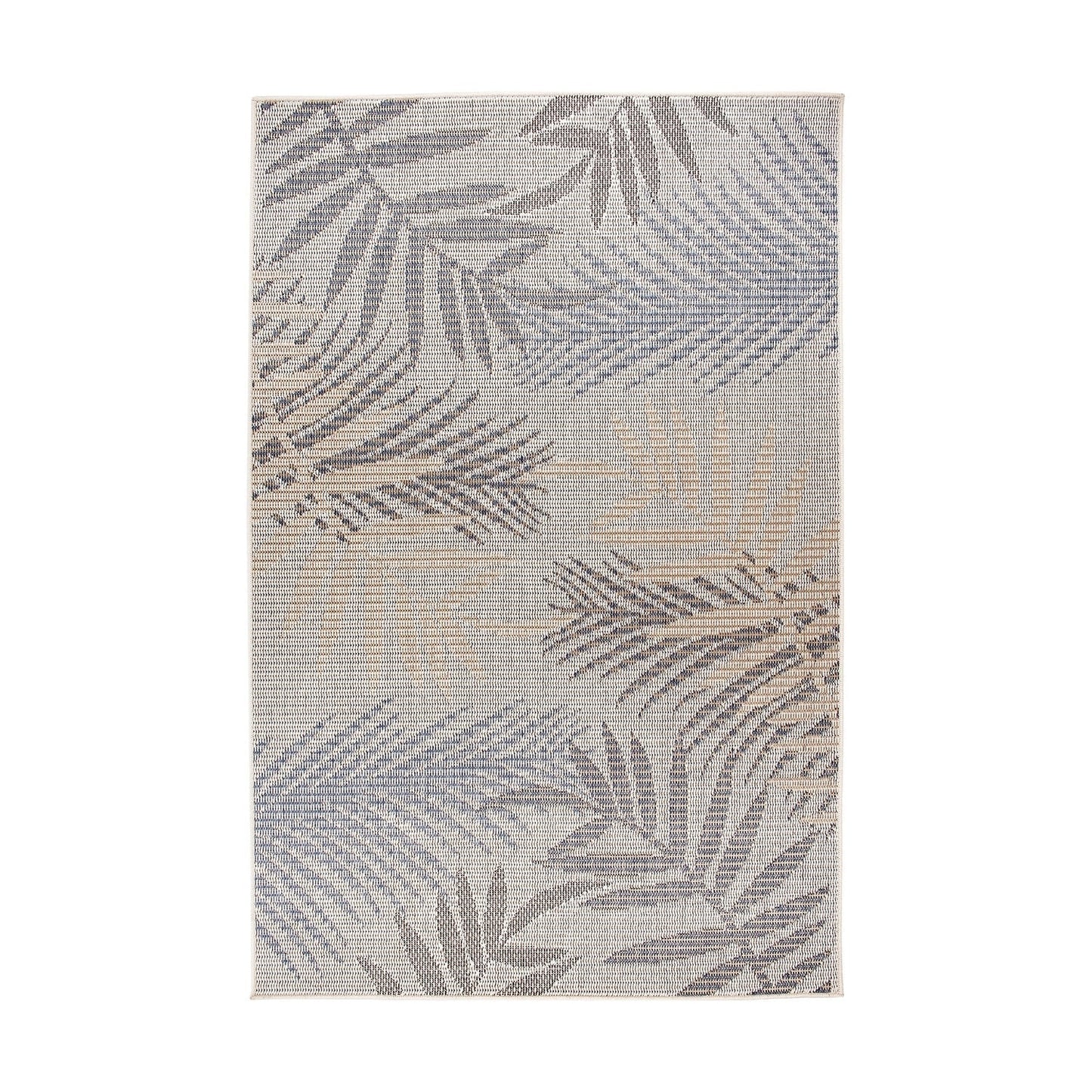 Tapis d'intérieur/extérieur à motif de feuilles de palmier des Bahamas