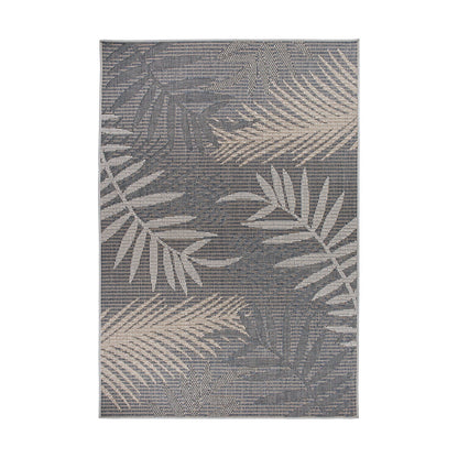 Tapis d'intérieur/extérieur à motif de feuilles de palmier des Bahamas