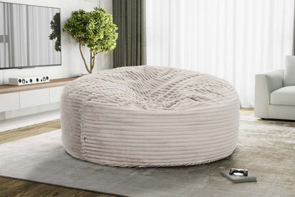 Sealy Bala Corduroy High Density Foam Bean Bag Chair - Taupe|Fauteuil poire Bala de Sealy en velours tricoté avec mousse à haute densité - taupe