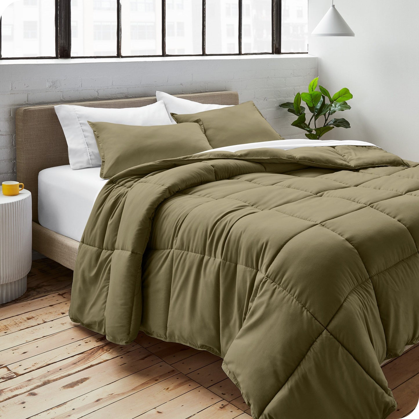 Ensemble de couette hypoallergénique Bare Home en duvet synthétique