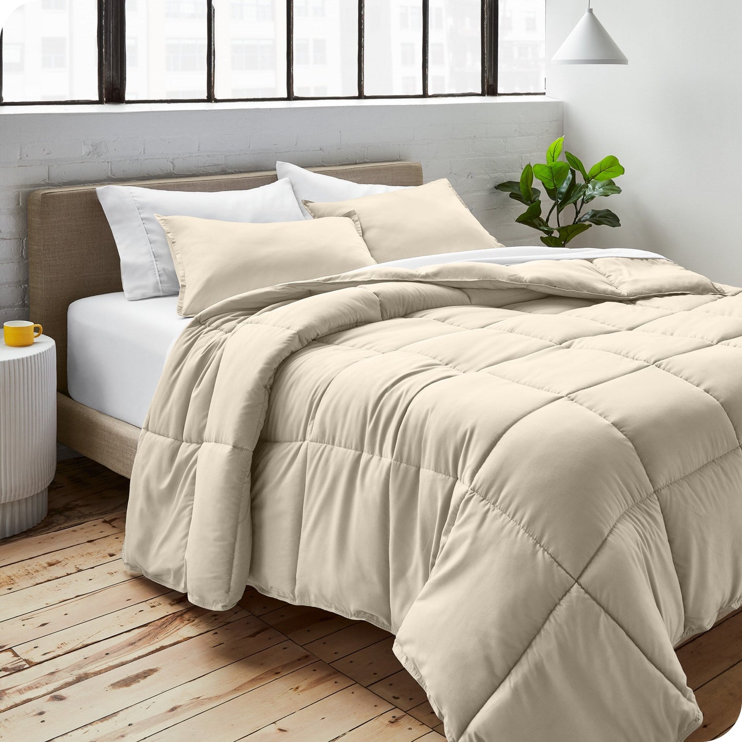 Ensemble de couette hypoallergénique Bare Home en duvet synthétique