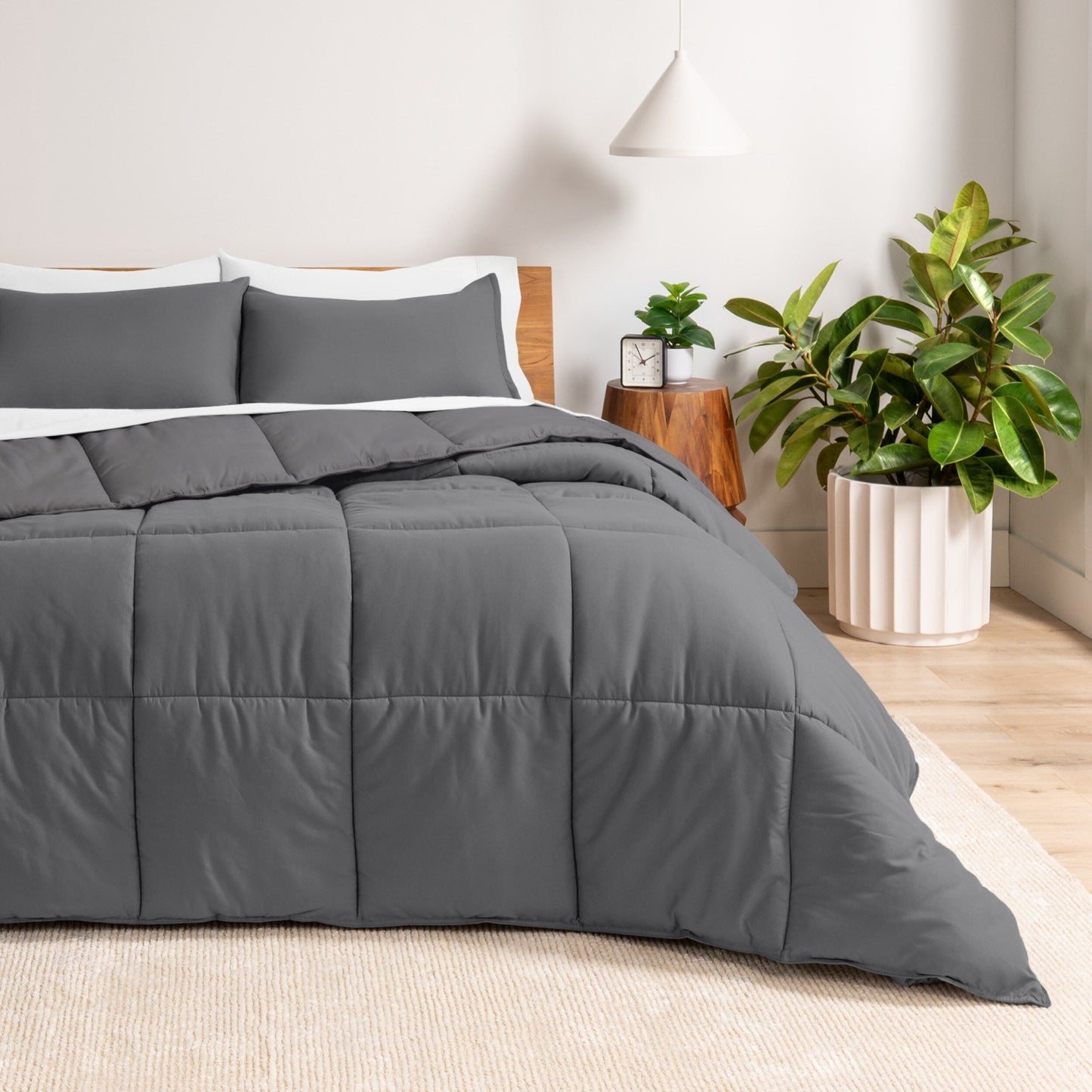Ensemble de couette hypoallergénique Bare Home en duvet synthétique