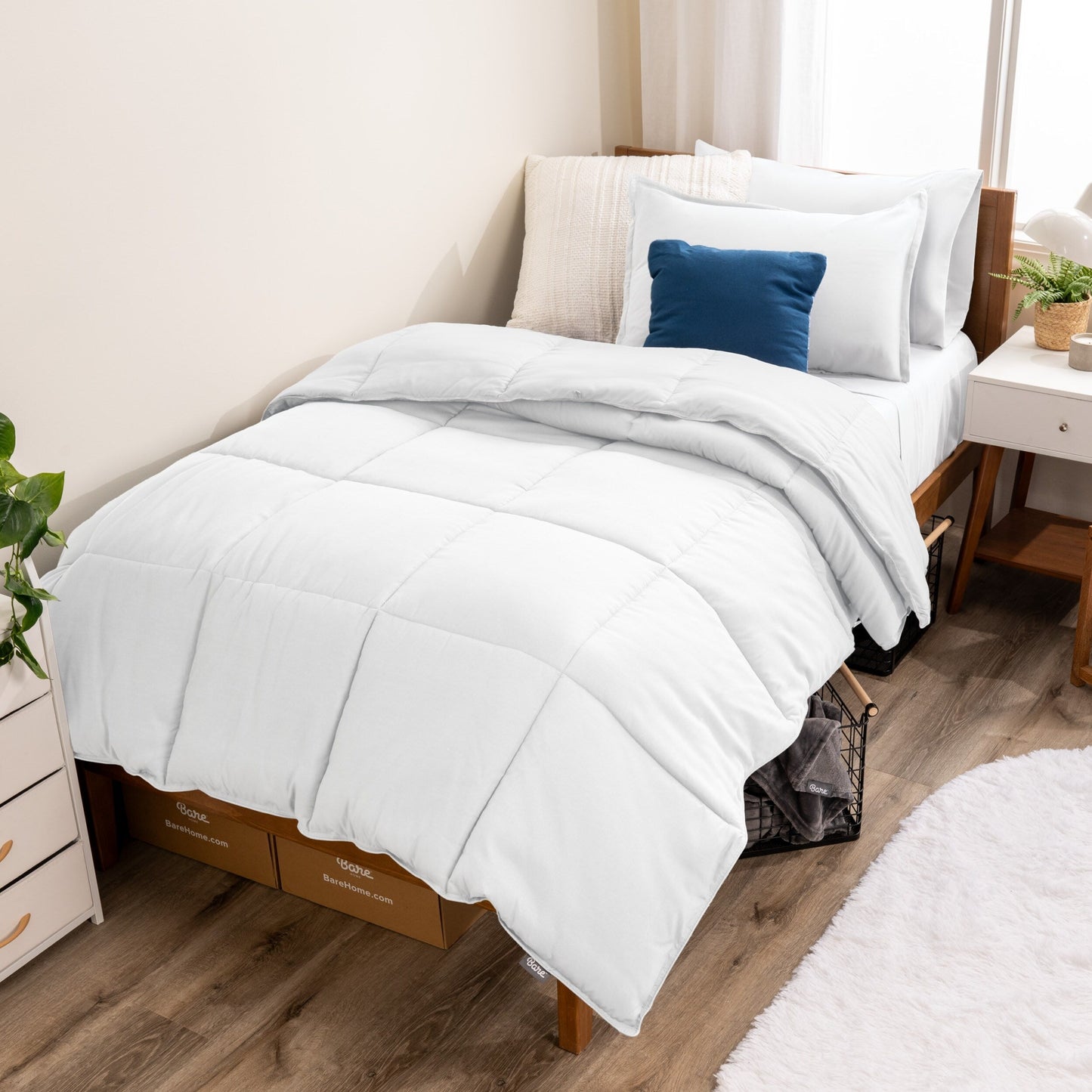 Ensemble de couette hypoallergénique Bare Home en duvet synthétique