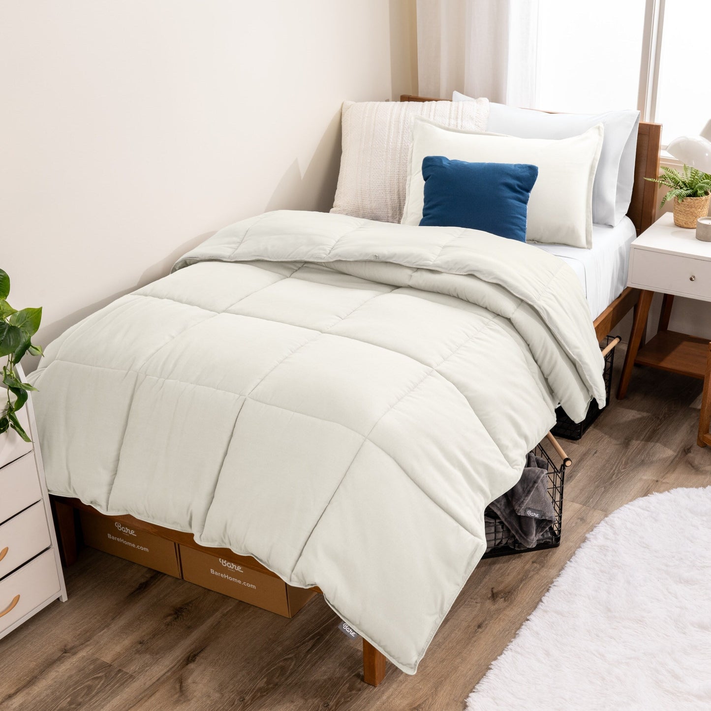 Ensemble de couette hypoallergénique Bare Home en duvet synthétique