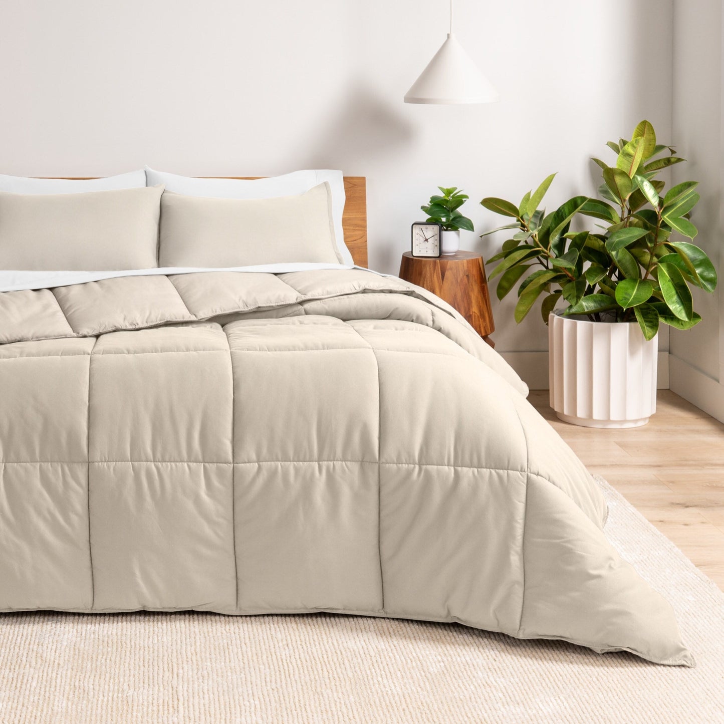 Ensemble de couette hypoallergénique Bare Home en duvet synthétique