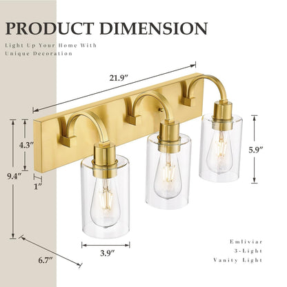 Applique murale de style ferme pour salle de bain