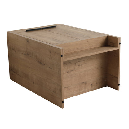 Meuble-lavabo Beingnext 24/30/36 avec vasque, meuble-lavabo autoportant avec porte à fermeture douce et étagère réglable