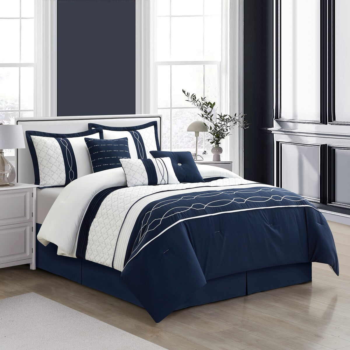 Ensemble de couette géométrique moderne 7 pièces Bellerose