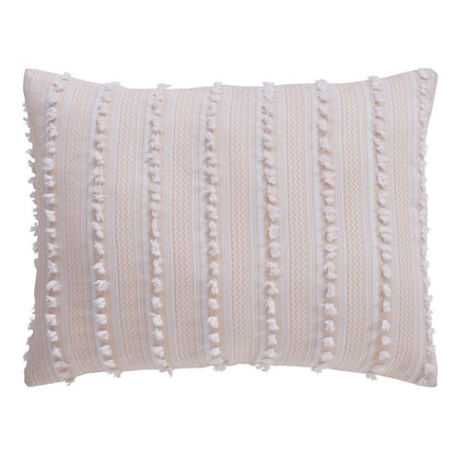 Parure de lit Angelique de Better Trends, 100 % coton, douce et moelleuse, en chenille à rayures élégantes. Lavable en machine et séchable en machine.