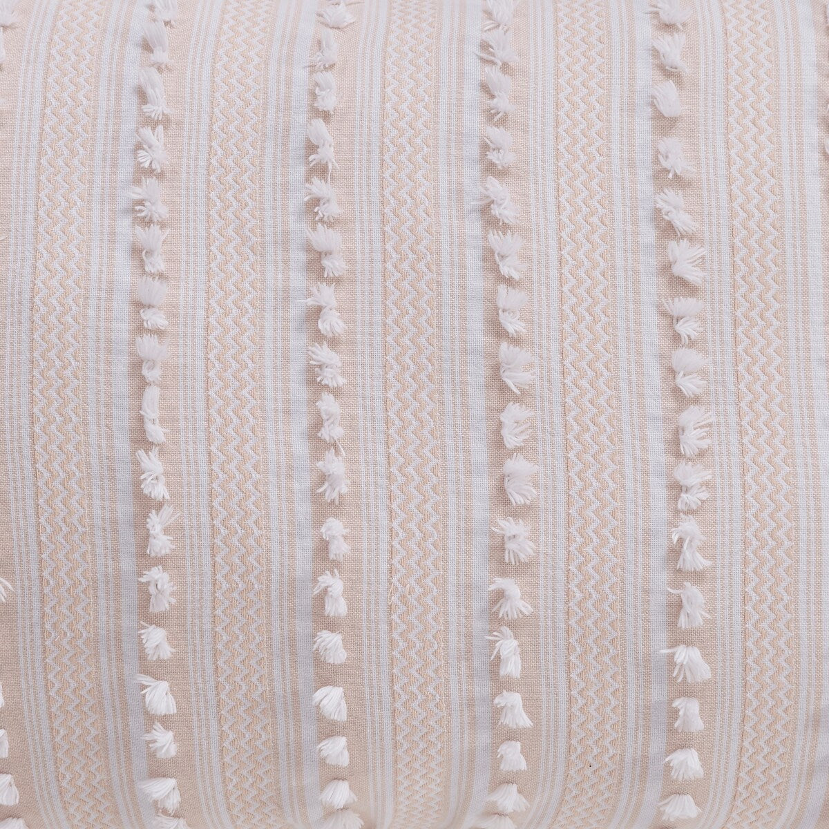 Parure de lit Angelique de Better Trends, 100 % coton, douce et moelleuse, en chenille à rayures élégantes. Lavable en machine et séchable en machine.