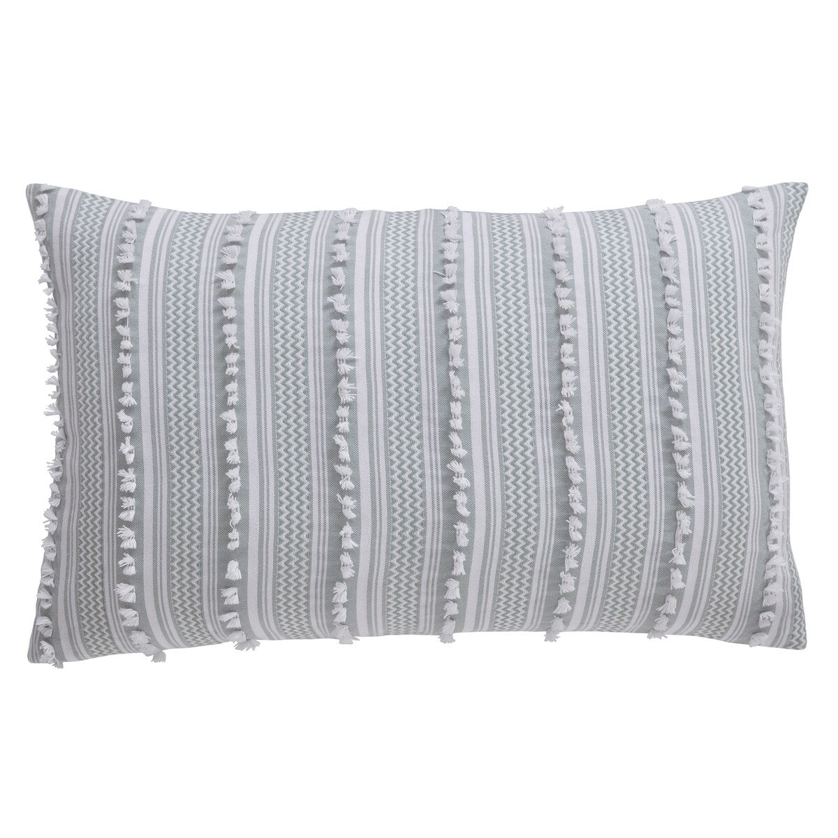 Parure de lit Angelique de Better Trends, 100 % coton, douce et moelleuse, en chenille à rayures élégantes. Lavable en machine et séchable en machine.