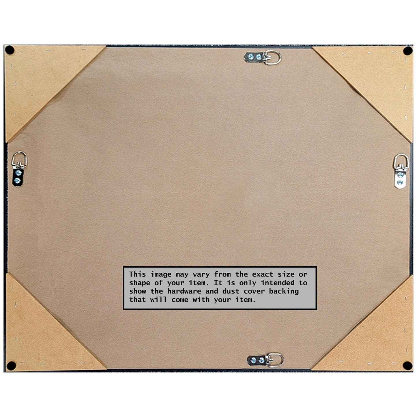 Miroir mural biseauté pour salle de bain - Cadre métallique craquelé