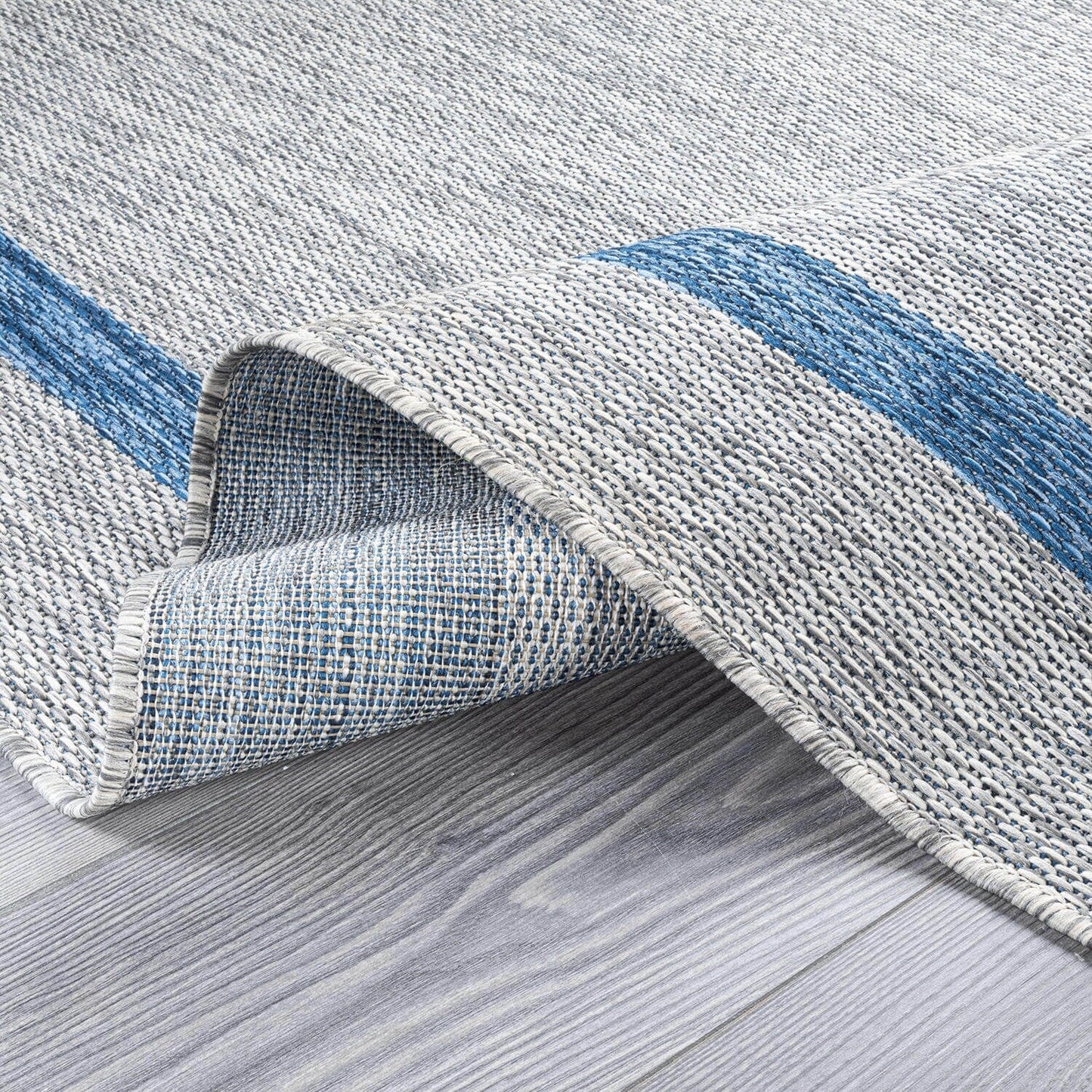 Tapis Beverly Rug moderne à bordures pour intérieur et extérieur, tapis d'extérieur pour patio, terrasse, porche