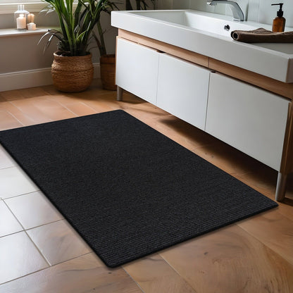 Tapis d'intérieur Beverly Rug uni, antidérapant, dos en caoutchouc, lavable