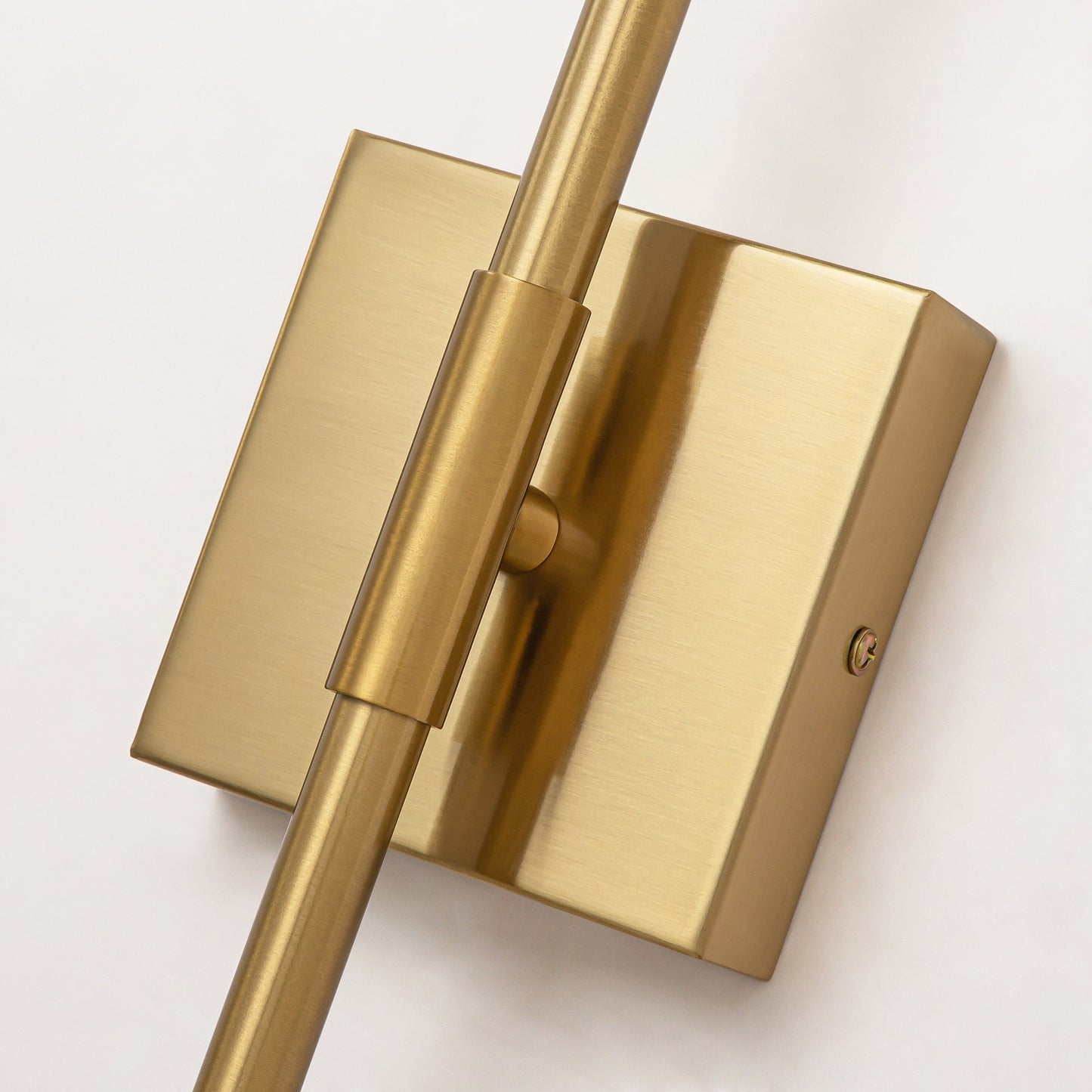 Applique murale LED linéaire moderne à 1 lumière, noire/dorée/nickel, à intensité variable, pour salle de bain.