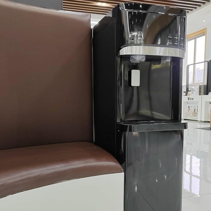 Distributeur d'eau chaude et froide 3 en 1 noir avec machine à glaçons