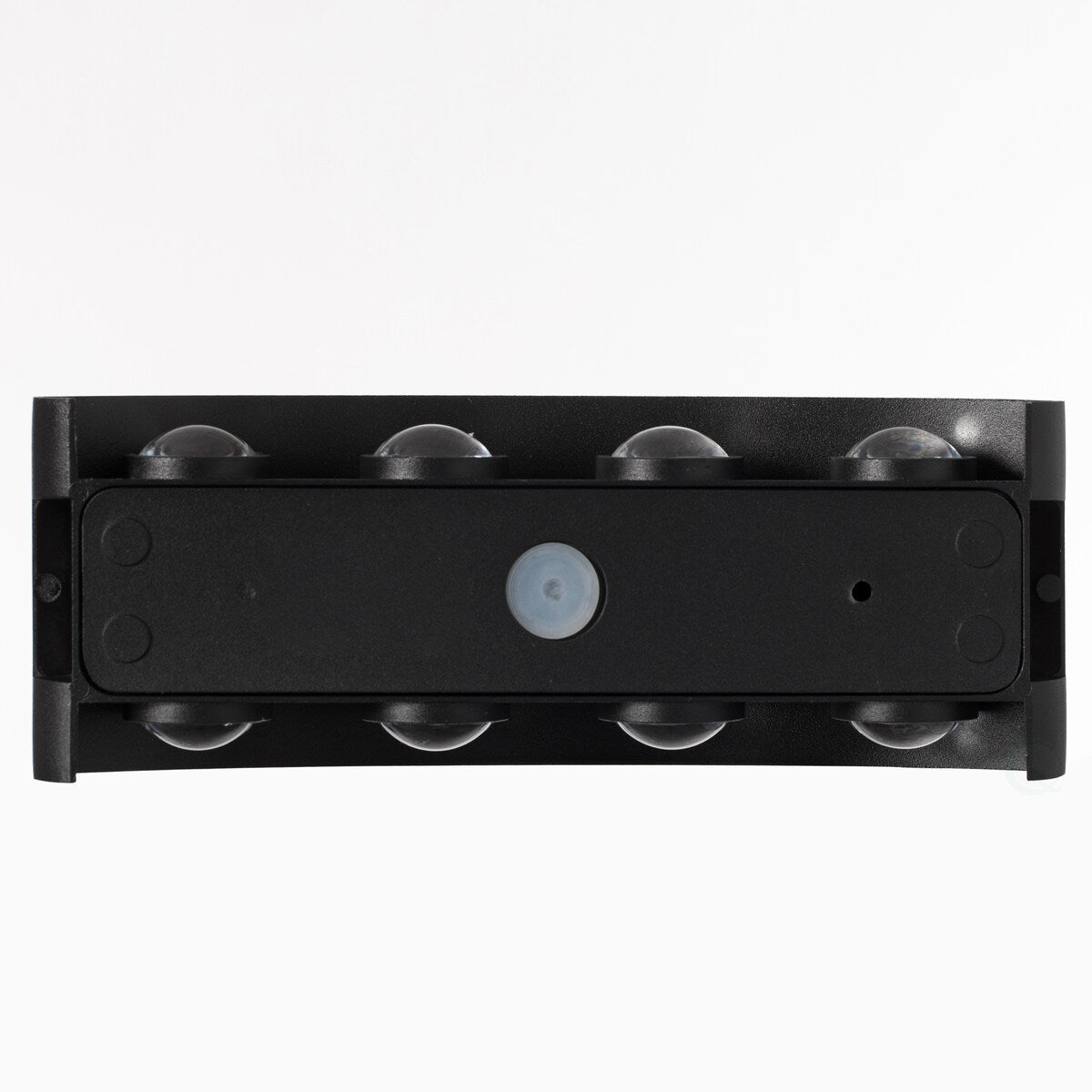 Applique murale décorative contemporaine noire en aluminium étanche pour l'intérieur et l'extérieur, 8 watts, blanc froid 4000K