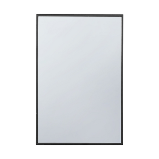 Arcus 30 X 40 Hand Crafted Linear Rectangular Mirror - Noir|Miroir rectangulaire linéaire Arcus 30 po x 40 po fabriqué à la main - noir