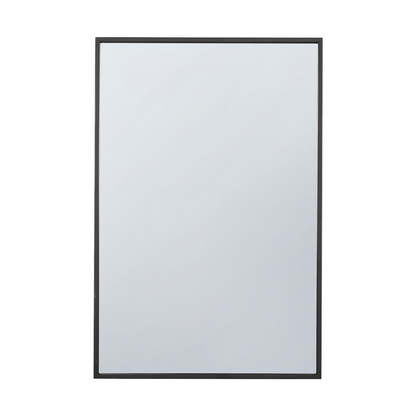 Arcus 24 X 36 Hand Crafted Linear Rectangular Mirror - Noir|Miroir rectangulaire linéaire Arcus 24 po x 36 po fabriqué à la main - noir