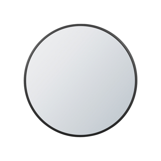 Arcus 24 X 24 Hand Crafted Round Mirror - Noir|Miroir rond Arcus 24 po x 24 po fabriqué à la main - noir