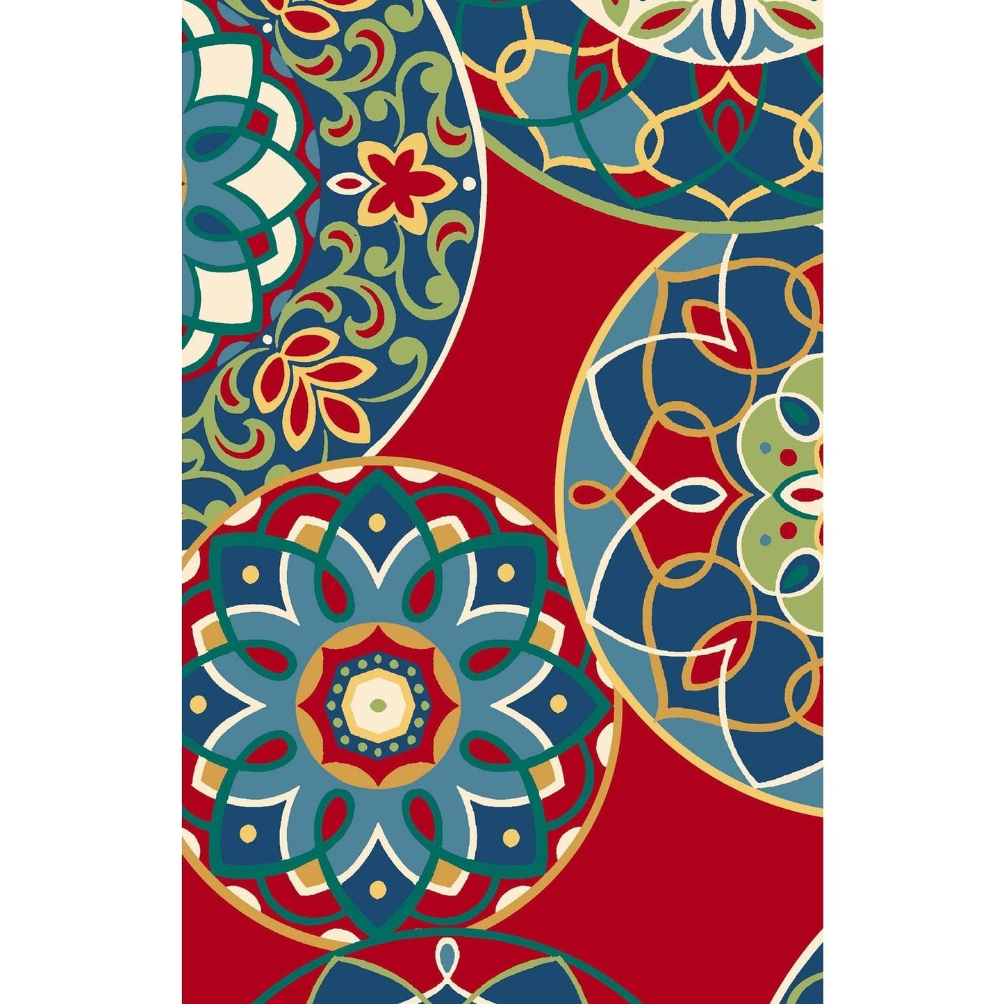 Coussins de chaise d'intérieur/extérieur à dossier arrondi de 48 cm (ensemble de 4) - 48 x 48 cm