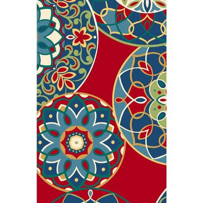 Coussins de chaise d'intérieur/extérieur à dossier arrondi de 48 cm (ensemble de 4) - 48 x 48 cm