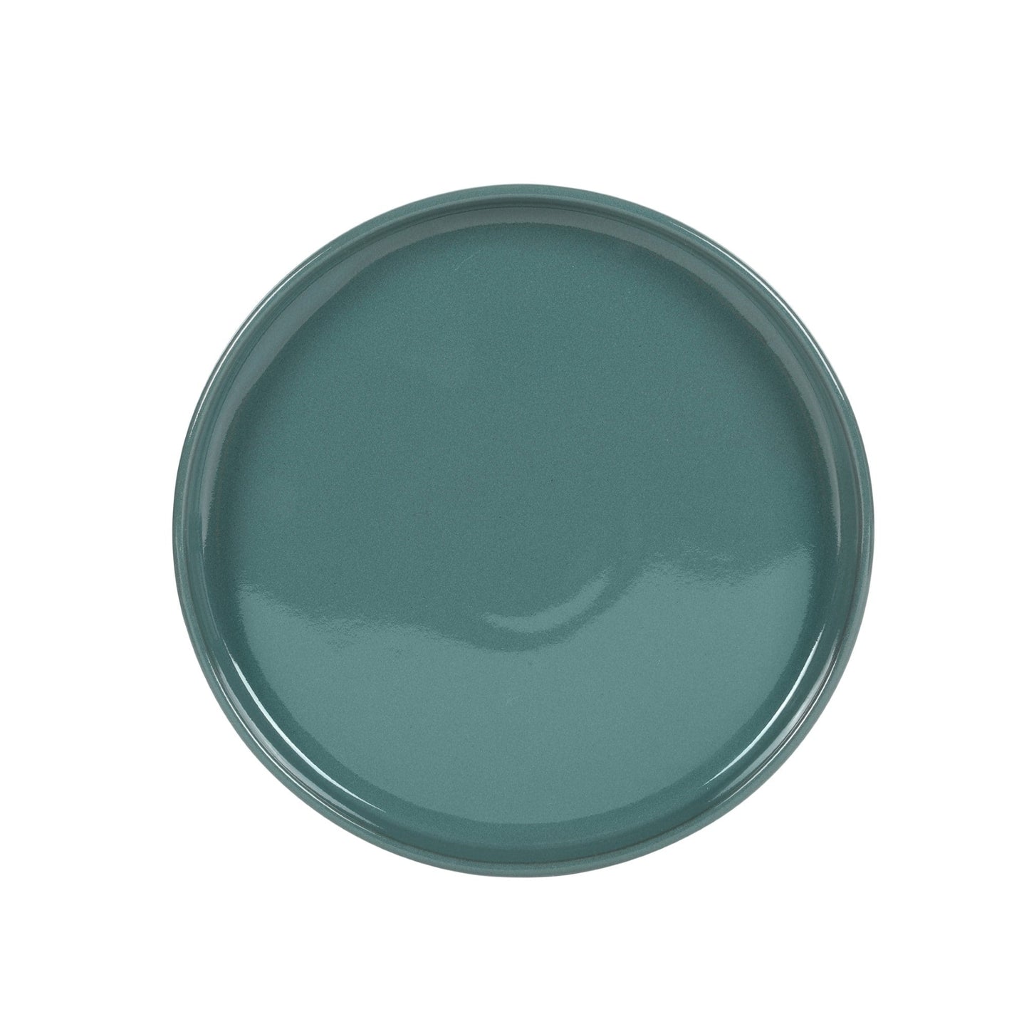 Service de table Bloomhouse Santorini Mist 16 pièces, assiettes et bols à double bol en terre cuite émaillée réactive