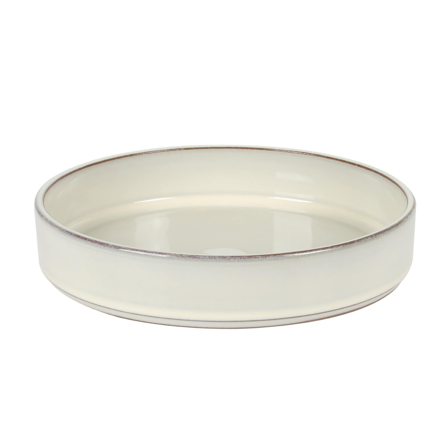 Service de table Bloomhouse Santorini Mist 16 pièces, assiettes et bols à double bol en terre cuite émaillée réactive