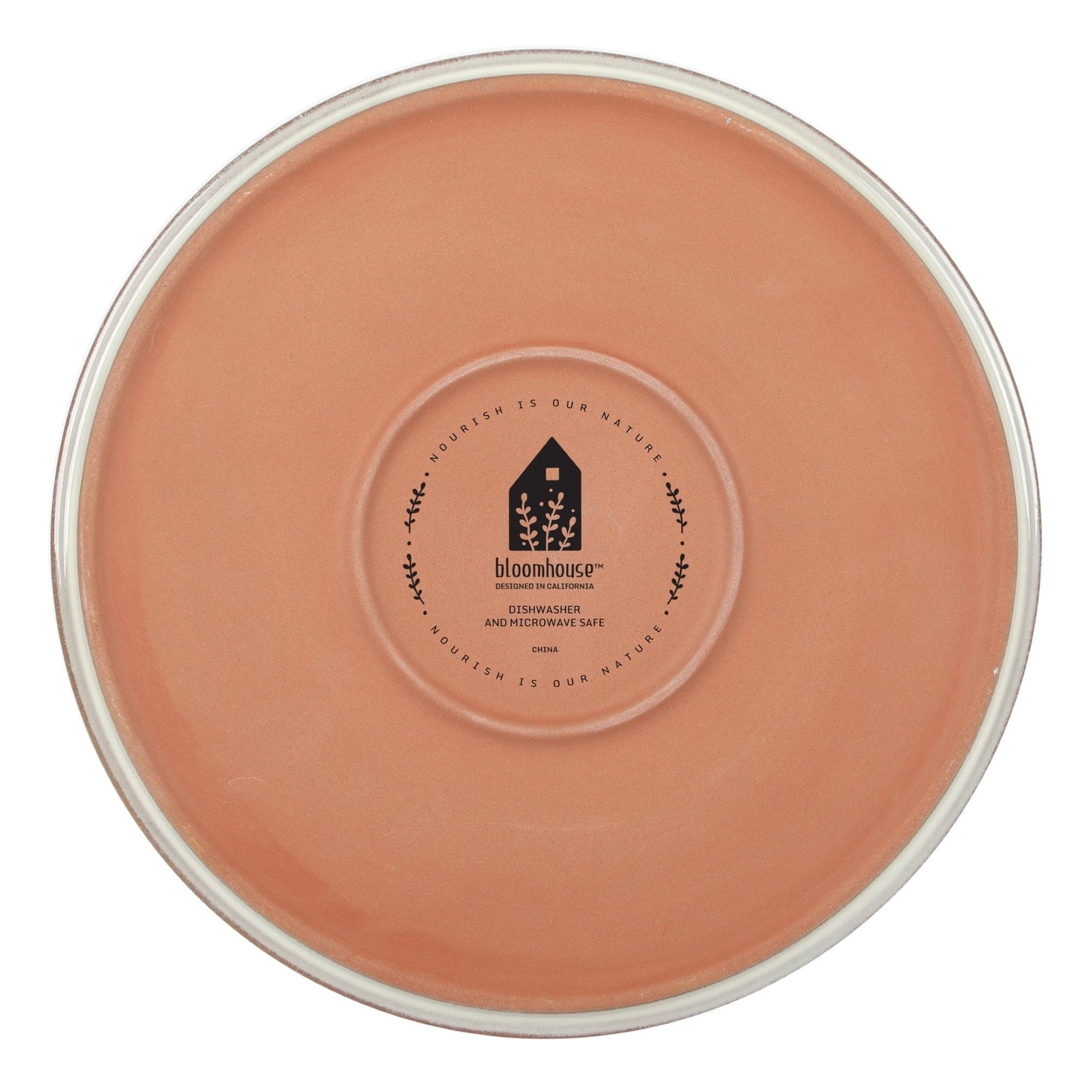 Service de table Bloomhouse Santorini Mist 16 pièces, assiettes et bols à double bol en terre cuite émaillée réactive