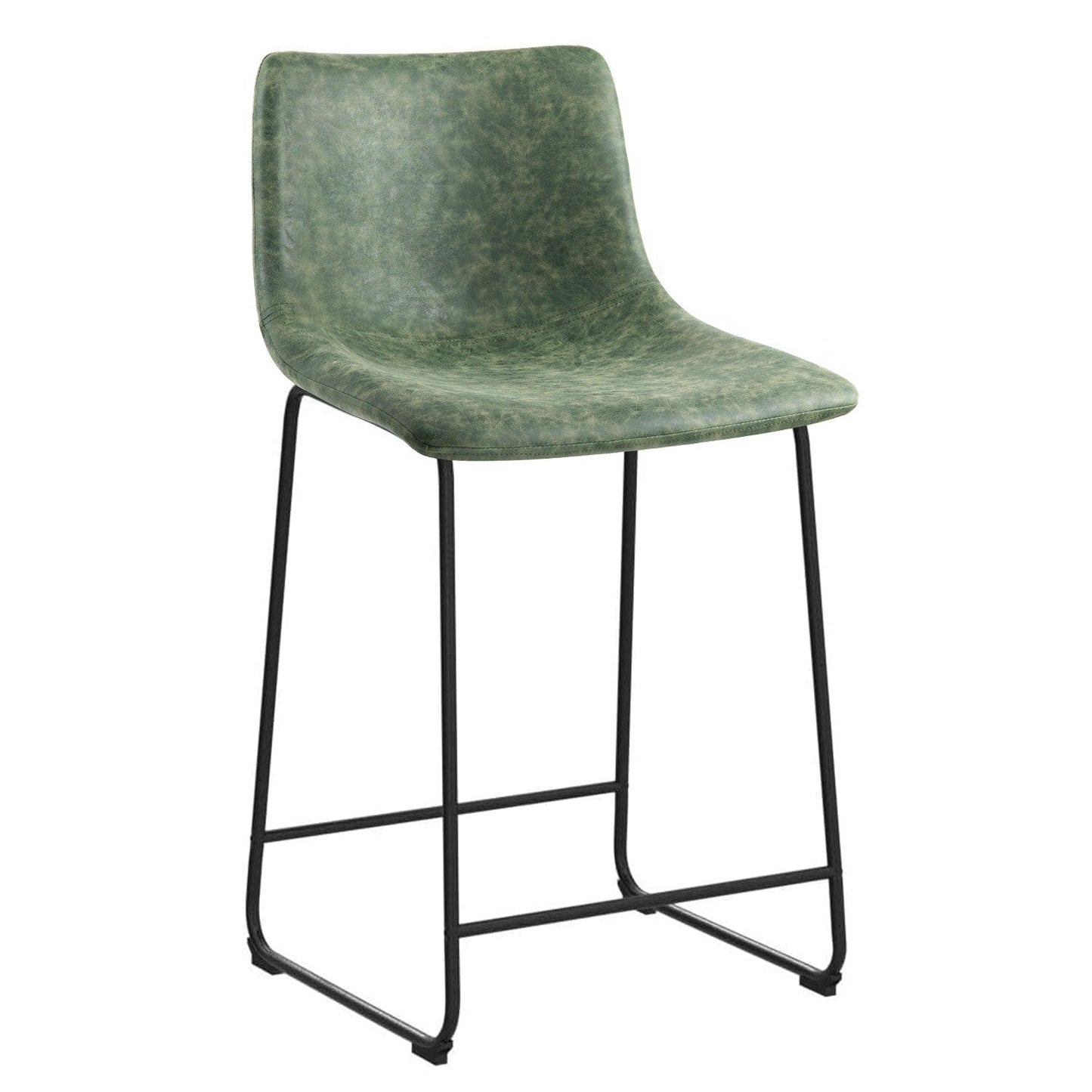 Tabourets de bar Bossin 18/26/30 pouces, tabourets de bar hauteur comptoir avec dossier, tabourets modernes en cuir PU, chaise de salle à manger avec repose-pieds