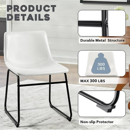 Tabourets de bar Bossin 18/26/30 pouces, tabourets de bar hauteur comptoir avec dossier, tabourets modernes en cuir PU, chaise de salle à manger avec repose-pieds