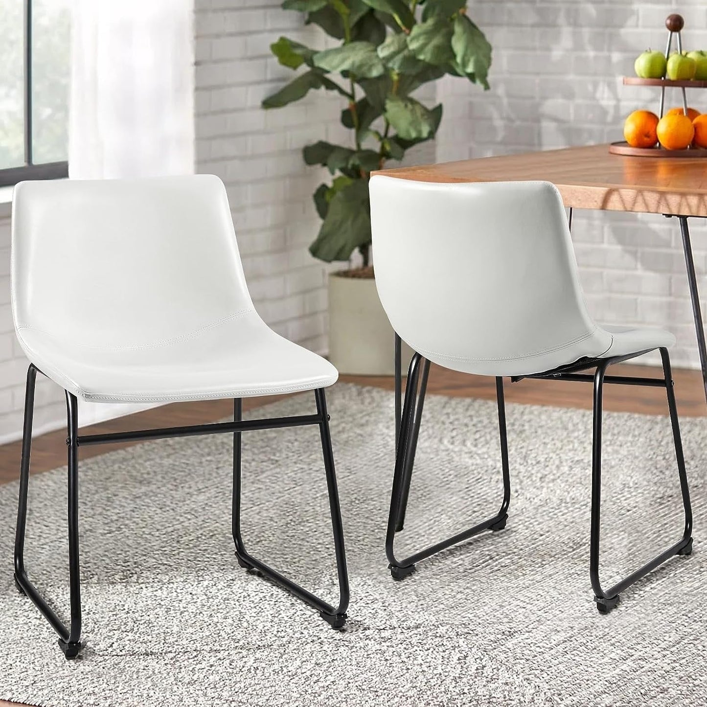 Tabourets de bar Bossin 18/26/30 pouces, tabourets de bar hauteur comptoir avec dossier, tabourets modernes en cuir PU, chaise de salle à manger avec repose-pieds