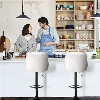 Tabourets de bar pivotants et réglables Bossin avec dossier – Hauteur comptoir