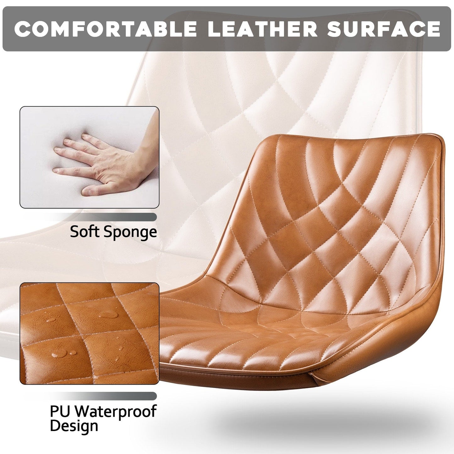 Tabourets de bar pivotants et réglables Bossin avec dossier – Hauteur comptoir