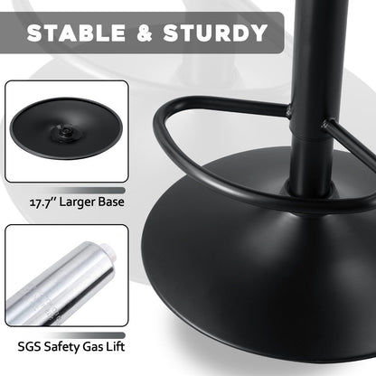 Tabourets de bar pivotants et réglables Bossin avec dossier – Hauteur comptoir