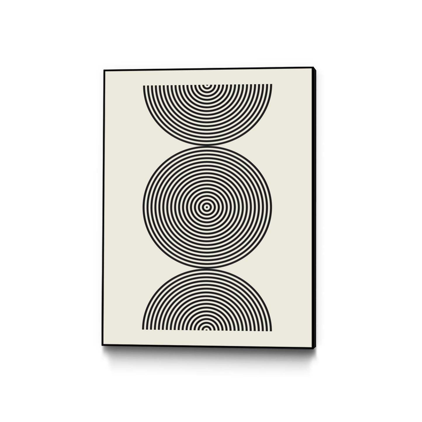 Œuvre d’art murale sur toile encadrée noire « Simplicity Ii » 24 x 32