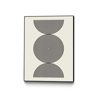 Œuvre d’art murale sur toile encadrée noire « Simplicity Ii » 24 x 32