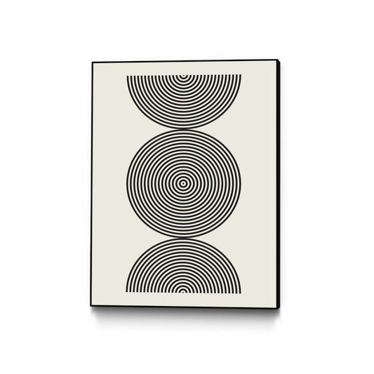 Œuvre d’art murale sur toile encadrée noire « Simplicity Ii » 24 x 32