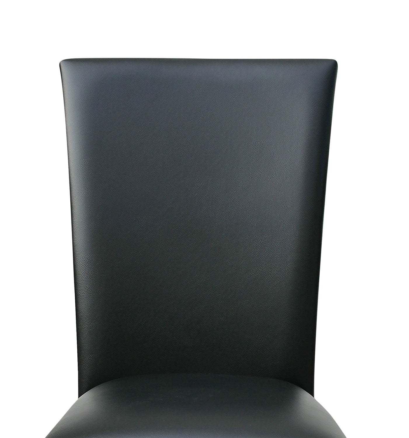 Chaise de salle à manger Cami avec tissu en cuir végétalien - Noir | Chaise de salle à manger Cami en tissu en similicuir - noire