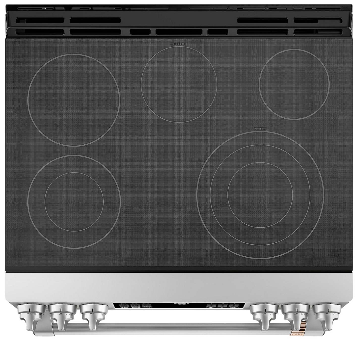 Cuisinière électrique intelligente Café de 5,7 pi³ avec convection européenne véritable et grilles autonettoyantes - Acier inoxydable…