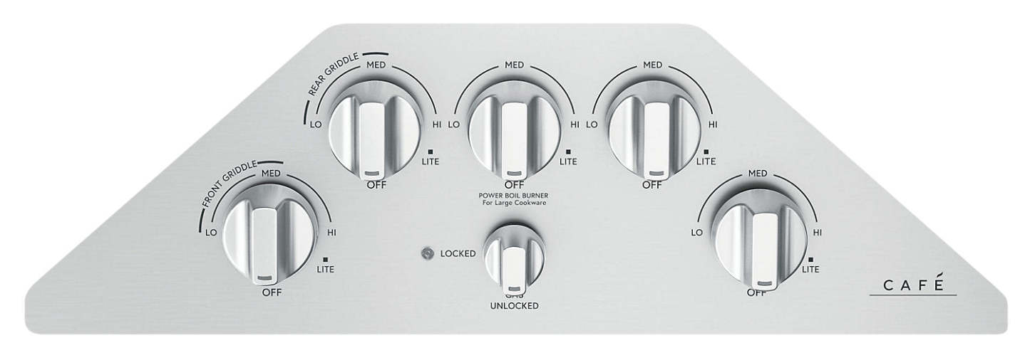 Cafe 30 5-Element Gas Cooktop - Stainless - CGP95302MS1 | Cuisinière à gaz Café de 30 po à 5 éléments - acier inoxydable - CGP95302MS1