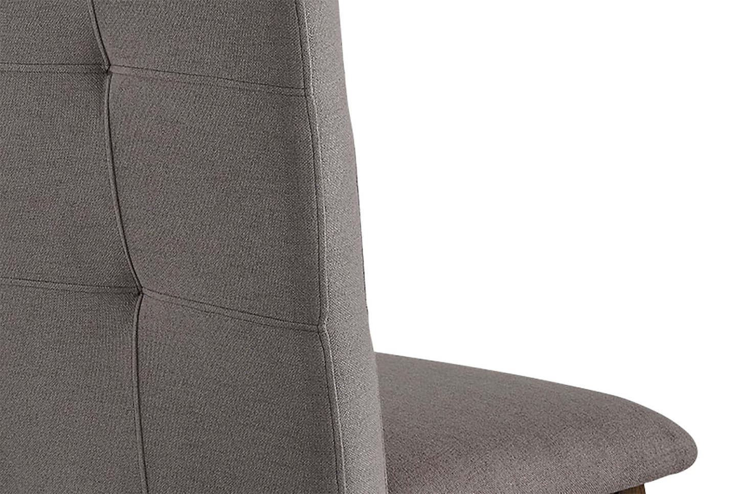 Chaise de salle à manger Chelsea avec tissu d'apparence lin - Marron | Chaise de salle à manger Chelsea en tissu d'apparence lin - brune