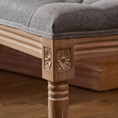 Tabouret de coiffeuse et repose-pieds rembourrés style vintage français CO-Z