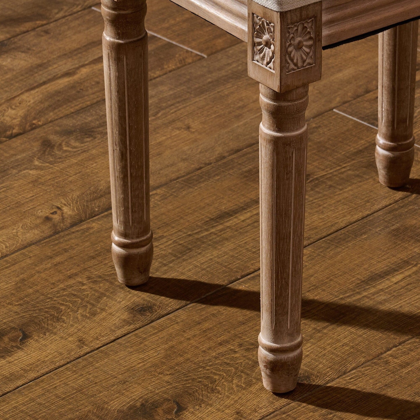 Tabouret de coiffeuse et repose-pieds rembourrés style vintage français CO-Z