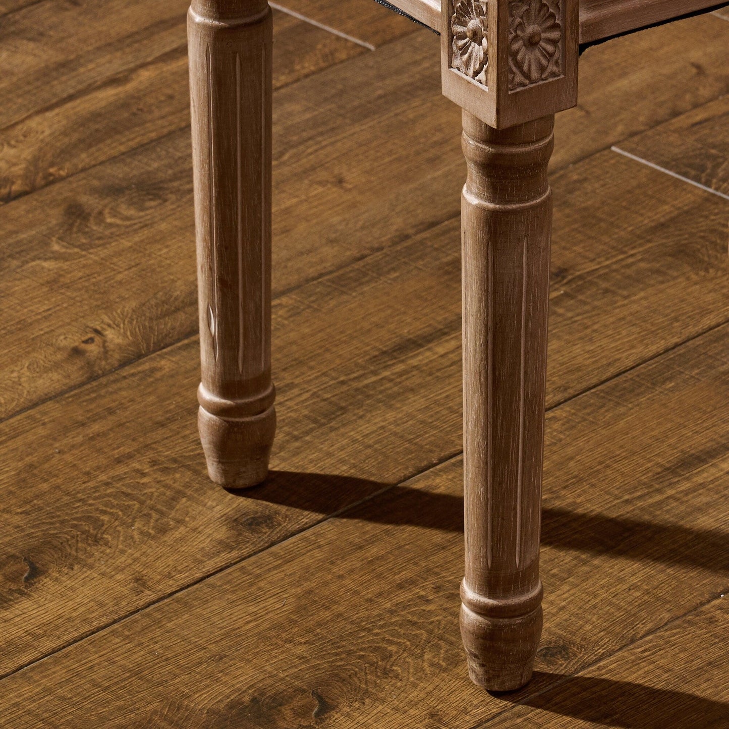 Tabouret de coiffeuse et repose-pieds rembourrés style vintage français CO-Z